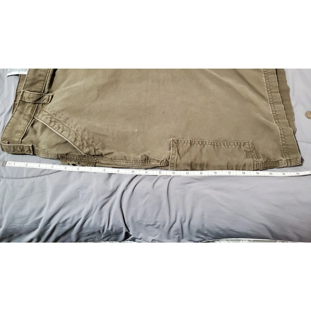 Carhartt B147 LBR Men’s Work Shorts Size 40 Brown Original Fit Cotton